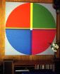 Color wheel acrylic modern painting